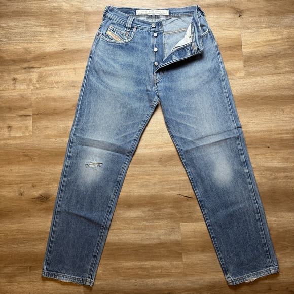 Diesel Other - Vintage Diesel Saddle Jeans Men 28x31 Blue Loose Tapered Distressed Fade (Tag31)